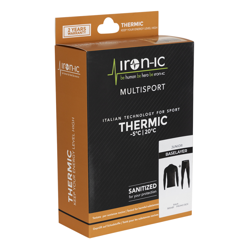 DZIECIĘCY KOMPLET BIELIZNY TERMOAKTYWNEJ | BLACK | 110-116 | Diel