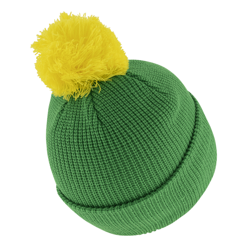 ZIMOWA CZAPKA Z POMPONEM | GREEN | 1 | Diel